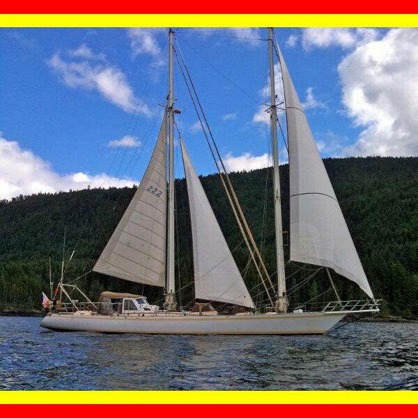 83' Staysail Schooner World cruising sailboat Fred Madlener built/designed Ready