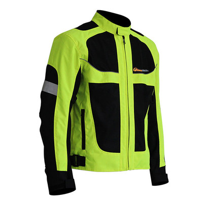 NEW Motorcycle Motorcross MX Armor Touring Sport Bike Textile Jacket Black Green
