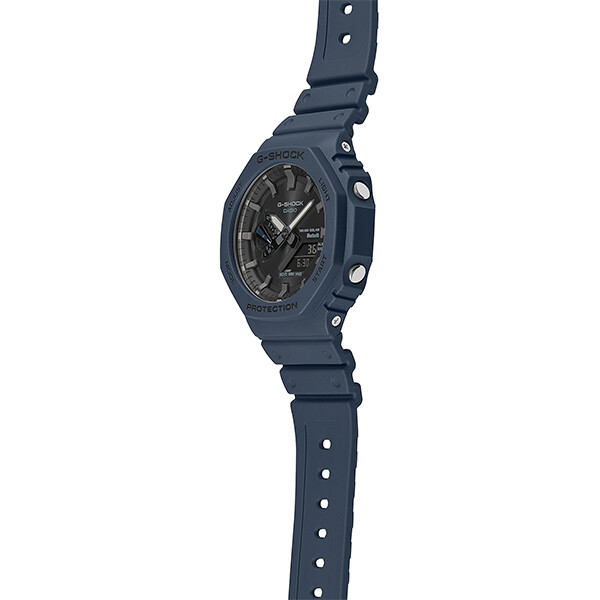 Pre-owned Casio G-shock Octagon Ga-b2100-2ajf Men's Watch Solar Bluetooth Blue 2022