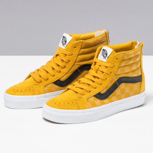 

Кроссовки на молнии Vans Tonal Check SK8-Hi Re-issue - VN0A5KRCF3X Expeditedship, Желтый, Vans Tonal Check SK8-Hi Re-issue Zip
