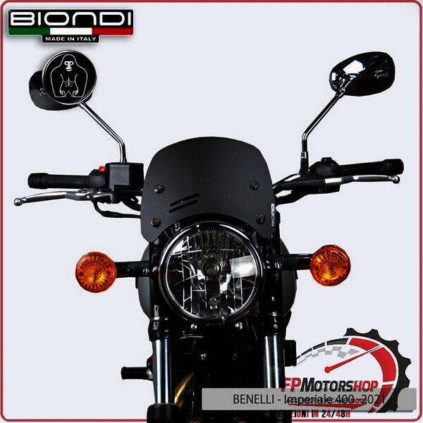 CUPOLINO PARABREZZA PER MOTO GUZZI VT CAFFE 2008>2020 BASSO NERO BIONDI 8010393