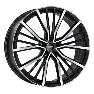 ALLOY WHEEL MAK UNION FOR VOLKSWAGEN SCIROCCO 2008-2017 8X18 5X112 BLACK MI CLV
