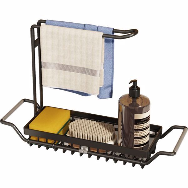 Drain Rack Storage Holder Shelf-Kitchen For Sink Faucet Sponge Soap Bathroom