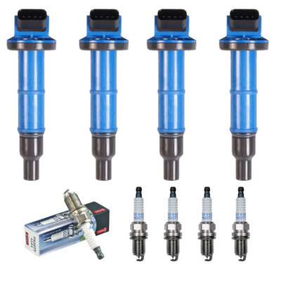 Set of 4 Performance Ignition Coil & Denso Spark Plug for Scion/Toyota/ Lexus L4