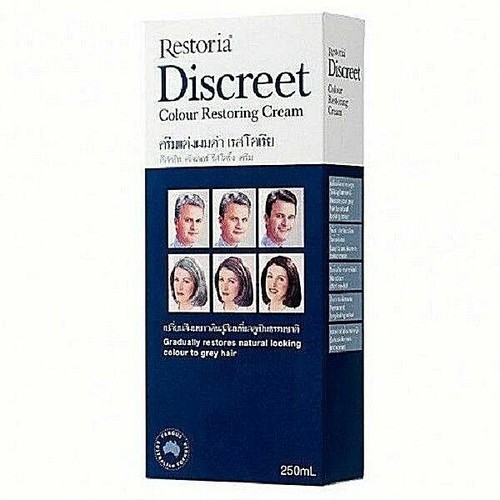 2 X Restoria Discreet Colour Restoring Cream Grey Hair Treatment