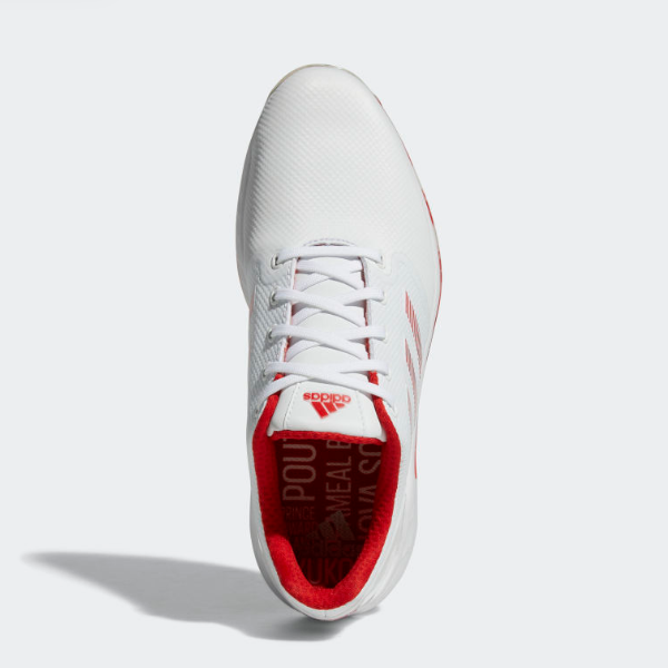 ADIDAS ORIGINALS ADIDAS ZG21 MEN'S GOLF SHOES 'CLOUD WHITE RED' - GY4547 EXPEDITDESHIP