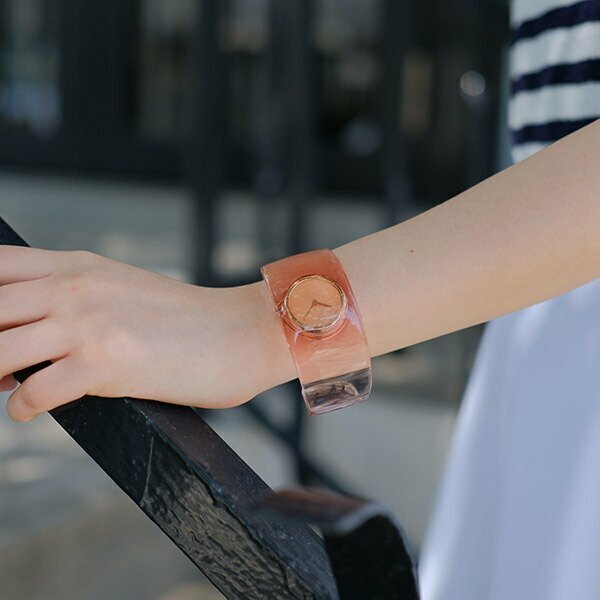 Pre-owned Issey Miyake O Series Bangle Watch Sakura Designed By Tokujin Yoshioka Silaw00３