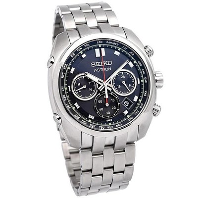 SEIKO SEIKO ASTRON ORIGIN SBXY027 BLACK TITANIUM CHRONOGRAPH SOLAR MEN WATCH BOX