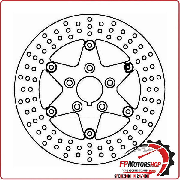 DISCO FRENO MOTO PER HARLEY DAVIDSON FL HT ELECTRA GLIDE FERODO FMD0211RPF