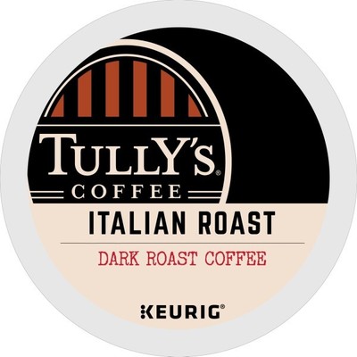 Tully's Coffee Italian Roast, Keurig K-Cup Pod, Dark Roast, 96 Count