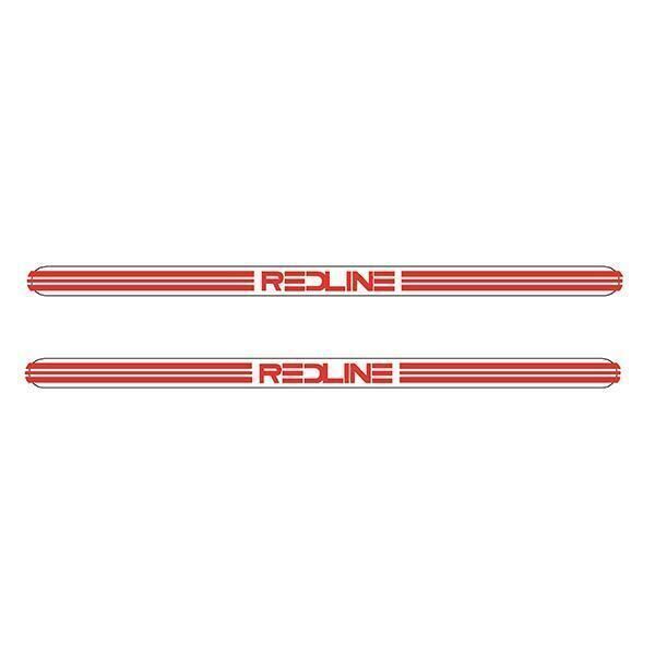 Redline Gen 1 White with Red logo - Flight crank decal set