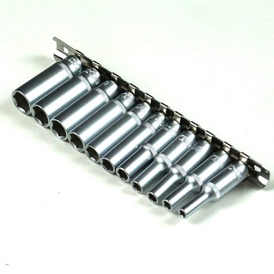 BGS 1/4 Stecknuss Steckschlüssel Einsätze tief Nüsse lang Nuss 6 kant 4 - 13 mm