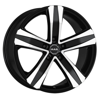 ALLOY WHEEL MAK STONE 5 FOR VOLKSWAGEN JETTA V, VI 7.5X18 5X112 BLACK MIRRO TJM