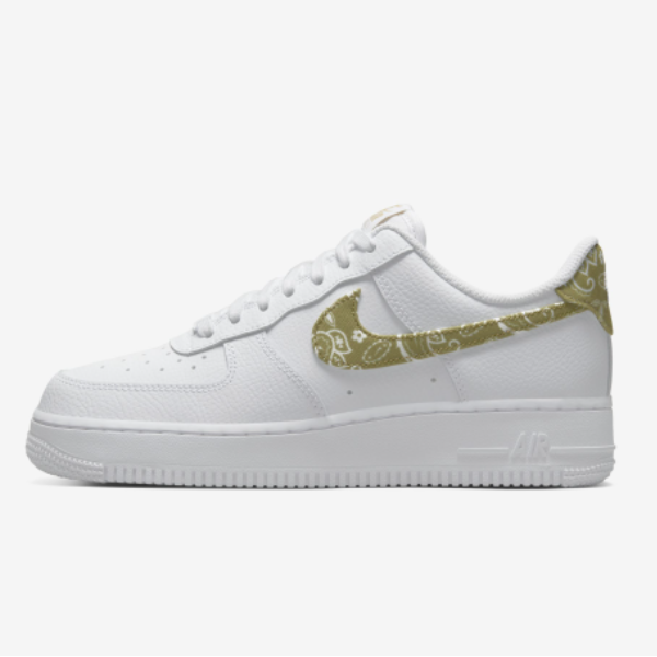 

Nike WMNS Air Force 1 07 Essential Shoes Barley Paisley — DJ9942 101, White / barely, Nike Air Force 1