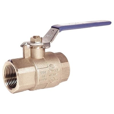 Ball Valve 1in Brass Full Port Inline FNPT Heavy Duty Water Gas Manual Pro Valve