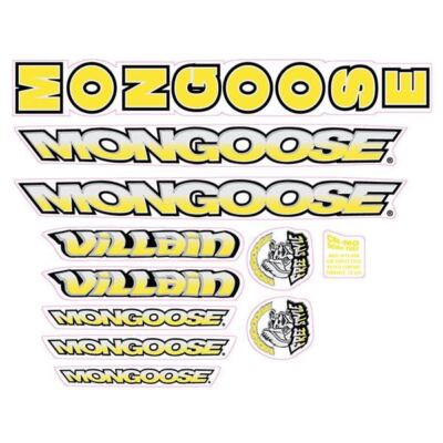 1998 Mongoose - Villain for Green ''Catalog Pic'' frame - Decal set
