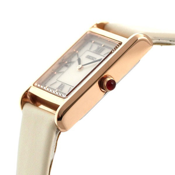 Pre-owned Seiko Selection Women's Watch Solar Leather Belt White Stpr076 Nano・universe