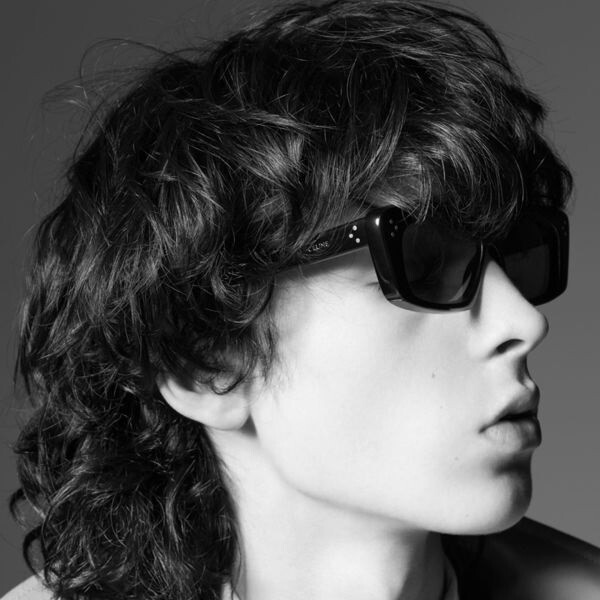 Pre-owned Celine Cl40259i 01a Black Black Rectangle Unisex Sunglasses Cl 40259i
