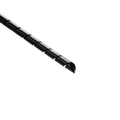 Hellermann Tyton 2N0C Spiralwrap.25'' Diameter, PA6, Black, 100ft Reel