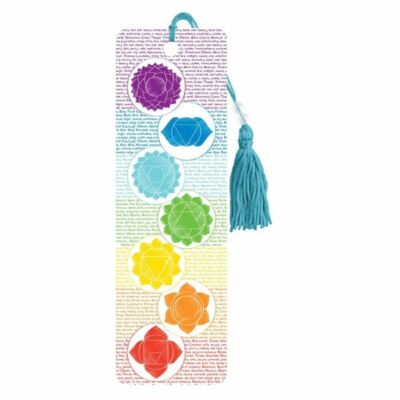 Bookmark Premier Tassel 7 Chakra Symbols Crown Heart Solar ++
