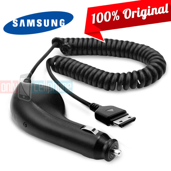 NEW OEM Samsung Car Charger w/ S20Pin Coiled Cable for Omnia Ace Juke
