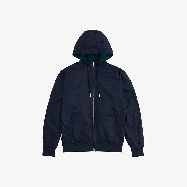 

SUN68 Jacket Дождевик с капюшоном Solid R40105 Blue Reversible IN Green, Blue/green
