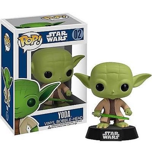 NEW STAR WARS YODA 02 POP! Vinyl Figure BOBBLE HEAD Funko 2322