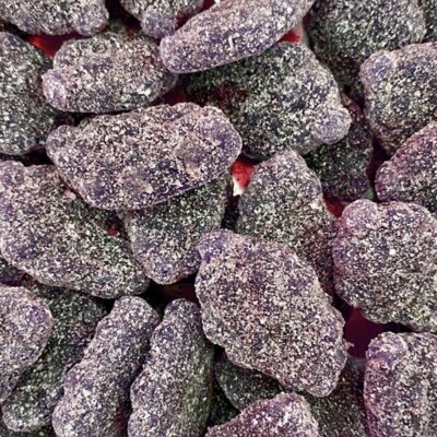 Soft Large Sour Grape Bulk Gummi Candy 2 Pounds Gummies Candies