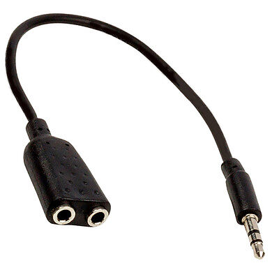 Stereo Klinke Audio Splitter, Y Adapter Kabel, 3.5mm Klinkenstecker, 2 x Buchse