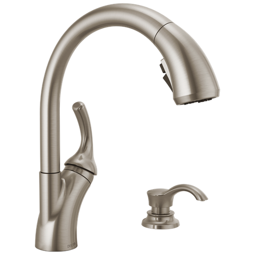 Delta Shiloh Pullout Kitchen Faucet Spotshield Stainless-Certified Refurbished