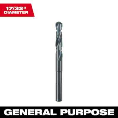 Milwaukee 17/32 in. S&D Black Oxide Drill Bit Designed for Extreme Durability