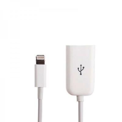 Apple iPad 4 Air Mini 2 Retina Adapter 8 Polig Kabel auf USB Zubehör Weiß Neu