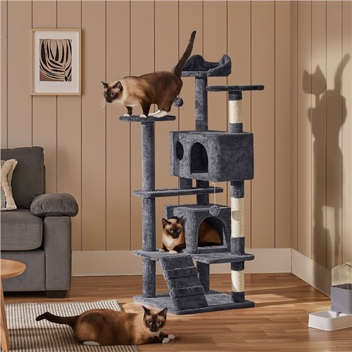 U125.【中古】Pang studio 晴空亦然 マステ PET 54in Cat Tree Tower Condo with Scratching Post for Kittens Pet