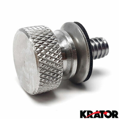 Silver Seat Bolt Knurled Seat Cover Bolt For Harley Davidson Dyna Switchback FLD