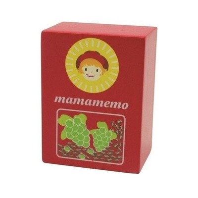 MaMaMeMo Box of raisins wood 6 cm red