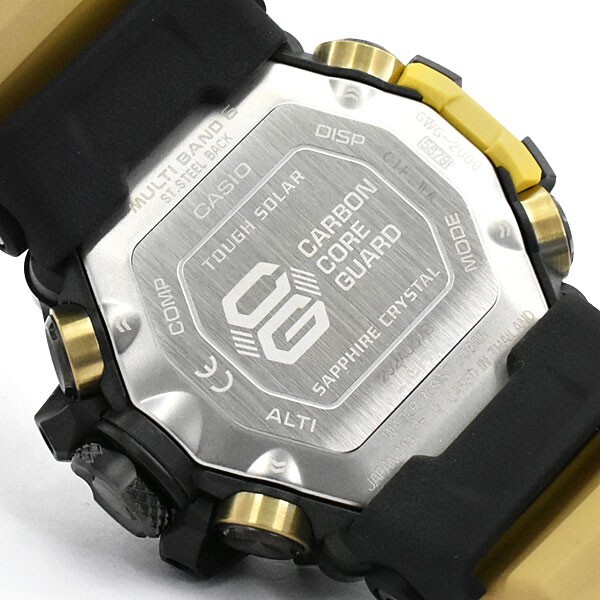 Pre-owned Casio Shock Master Triple Sensor Tan Beige Solar Watch Gwg-2000-1a5