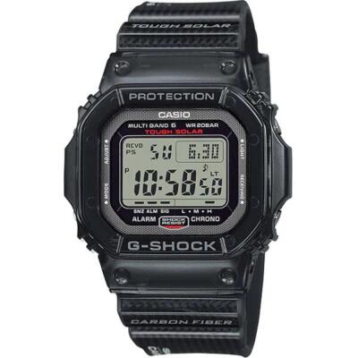 Pre-owned Casio G-shock Men's Watch Gw-s5600u-1jf Origin Solar Radio Carbon Fiber Digital