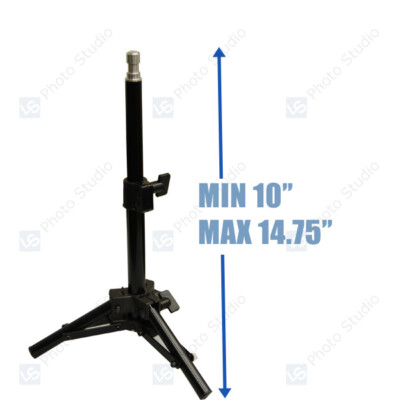 1Pack 15'' Tall Studio High Quality Output Light Stand for Photo studio