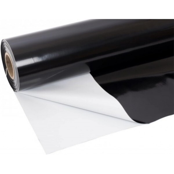 FPS - Dura Smooth - 20mil - Heavy Duty Black/White Polyethylene Plastic Sheeting