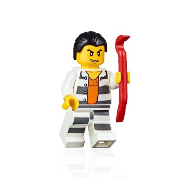 Lego 5 New Police Jail Prisoner Shirt Prison Stripes Minifigures Men People