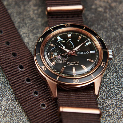 Pre-owned Seiko Presage Basic Sary192 Black Mechanical Automatic Men's Watch In Box