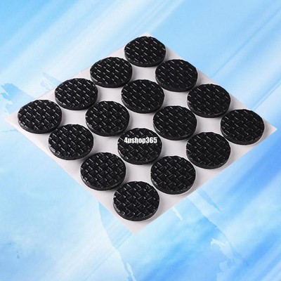 SELF ADHESIVE BLACK TABLE CHAIR SOFA FURNITURE LEG FLOOR PAD PROTECTOR CIRCLE C