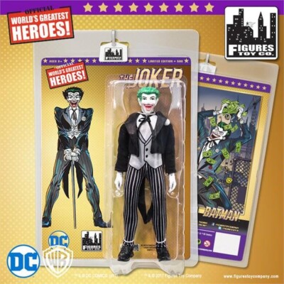 Joker Mego 8'' Figures Toy Company Batman Villain Limited MOC Sold Out Retired DC