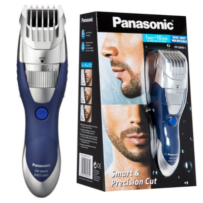 PANASONIC ERGB40S WET & DRY ELECTRIC BEARD TRIMMER W/ 19 CUT LENGTHS - SILVER