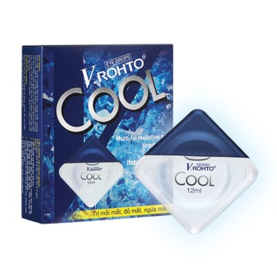 V.Rohto Cool - Eye Drops Dryness Relief, Anti Red Eyes, Itch Relief 12ml