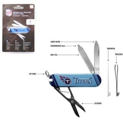 TWO (2) TENNESSEE TITANS, 7 USE MULTI-POCKET TOOL FROM THE SPORTS VAULT