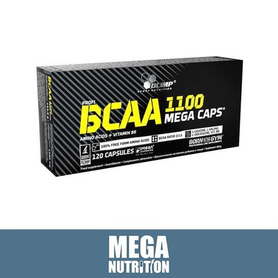 Olimp Nutrition BCAA 1100 MegaCapsules120 Capsules | Boosts Exercise Performance
