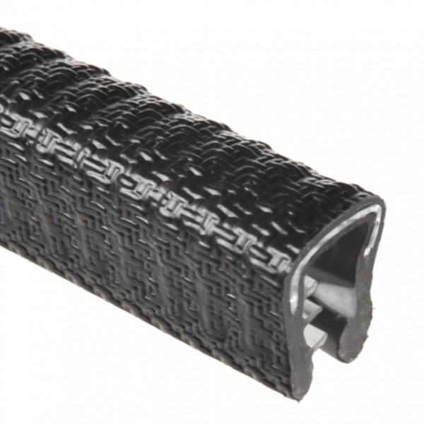 PVC-Kantenschutzprofil, Klemmbereich 3,5 mm, schwarz, Dichtprofil