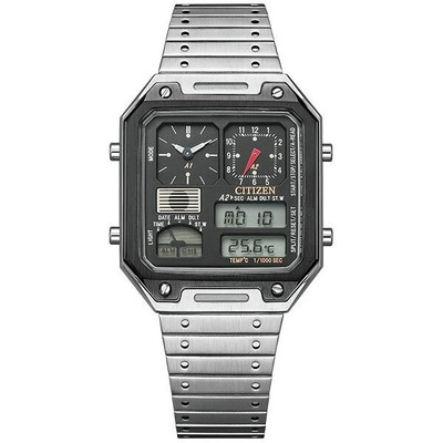 Pre-owned Citizen Collection Record Label Thermo Sensor Jg2126-69e Unisex Watch In Box