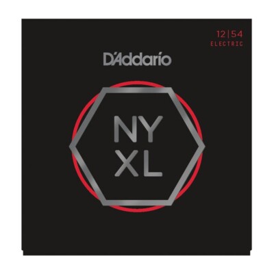 D'Addario NYXL1254 Nickel Wound Electric Guitar Strings; gauges 12-54